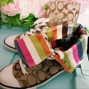 Coach high top sneakers